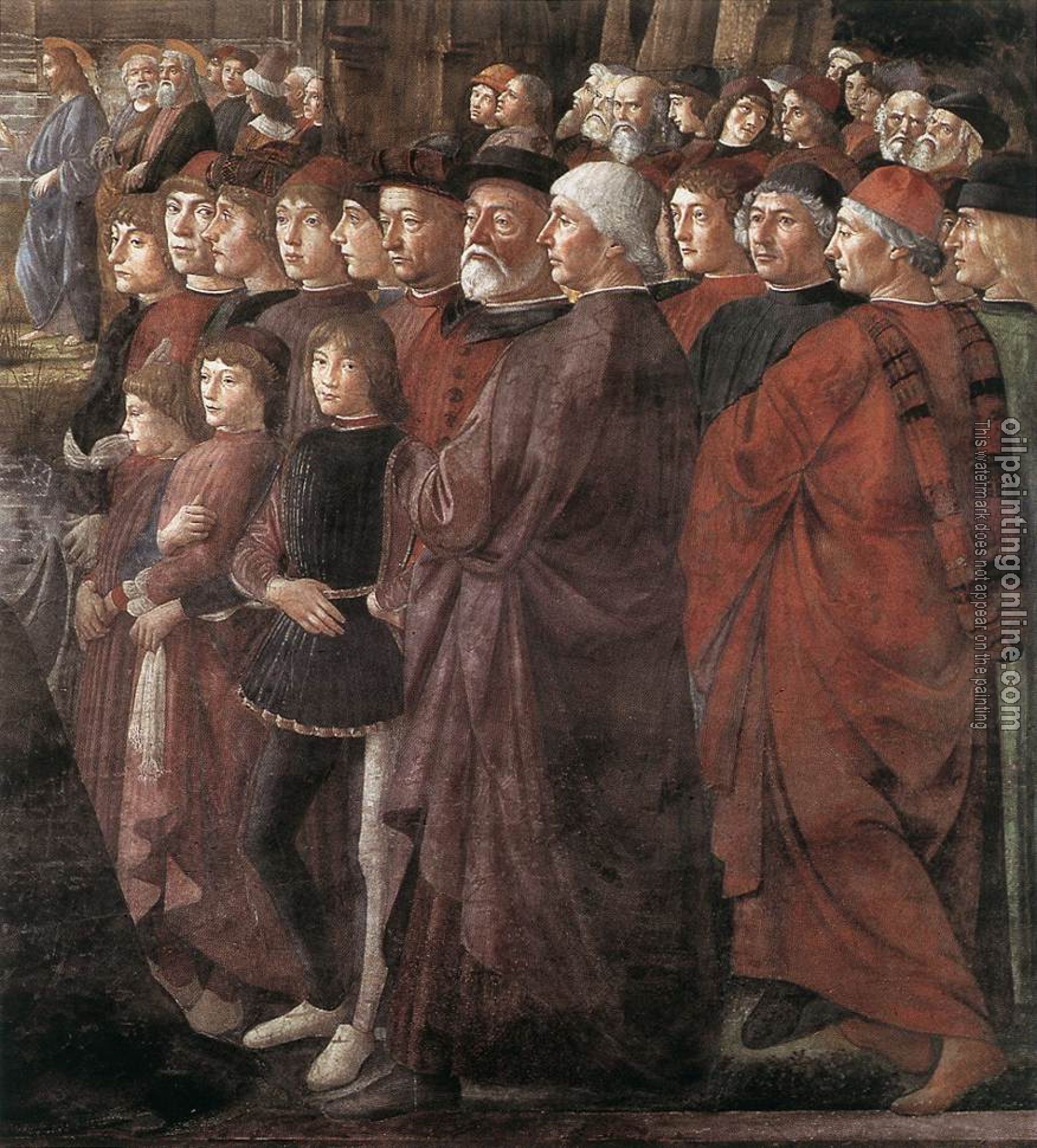 Ghirlandaio, Domenico - Calling of the First Apostles detail